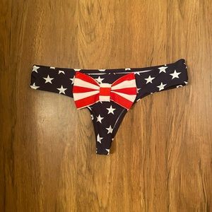 American Flag Cheeky Bikini Bottom 4th of July